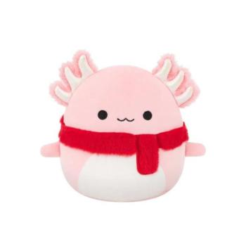 Squishmallows Rózsaszín axolotl sállal Archie, 30 cm kép