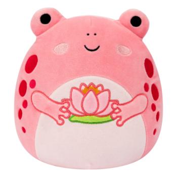 SQUISHMALLOWS Rózsaszín béka liliommal - Lonina kép