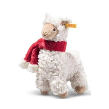 STEIFF- Soft Cuddly Friends Leandro Lama karácsonyi, 19 cm