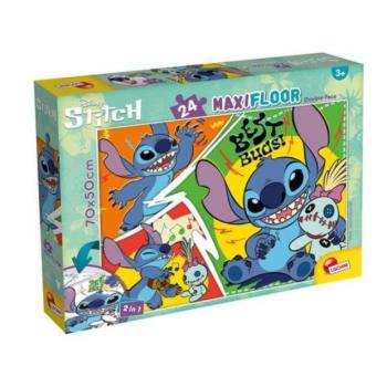 Stitch maxi kétoldalas puzzle 70x50 cm 24 darabos kép