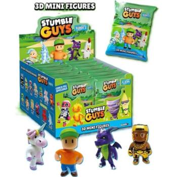 Stumble Guys 3D minifigurák sorozat 2 - ablak 3 db ASST