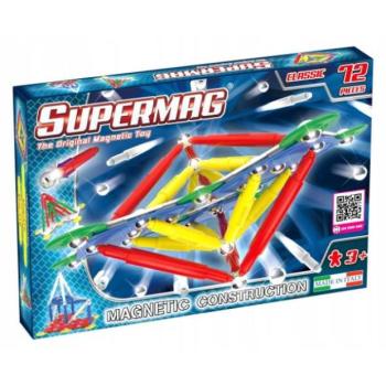 SUPERMAG mágneses építőkészlet Classic primary 72db kép