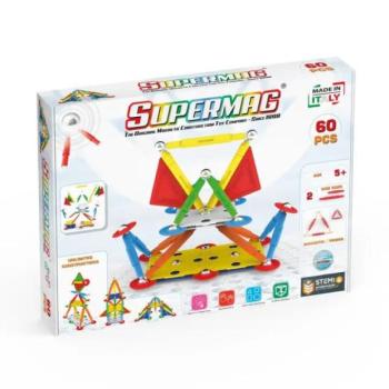 SUPERMAG mágneses építőkészlet Multicolor 60db kép