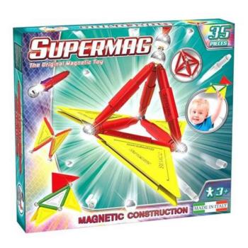 SUPERMAG mágneses építőkészlet Tags primary 35db kép
