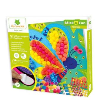 Sycomore Stick & Fun - díszítés pomponokkal - pillangók kép