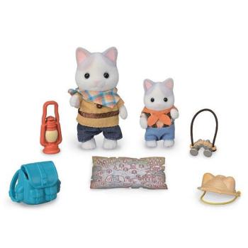 Sylvanian Families Felfedező készlet - Latte Cat Fiú és baba kép