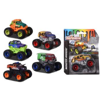 Színváltós kisautók Monster Rockerz Color Changers Majorette felfüggesztéssel és gumikerekekkel 7,5 cm hosszú 5 különböző fajta kép