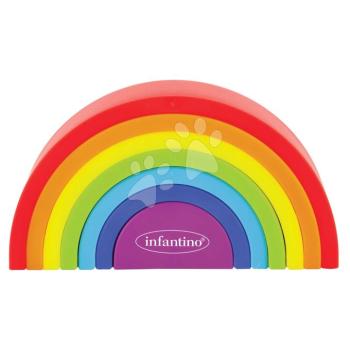 Szivárvány kirakós Magic Rainbow Stacker Infantino 7 részes 12 hó-tól kép