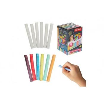 Táblakréták 36db fehér + színes 8cm dobozban 6x9x6cm kép