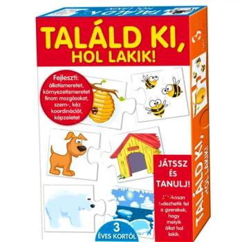 Találd ki hol lakik! képességfejlesztő játék gyerekeknek (BBJ) kép
