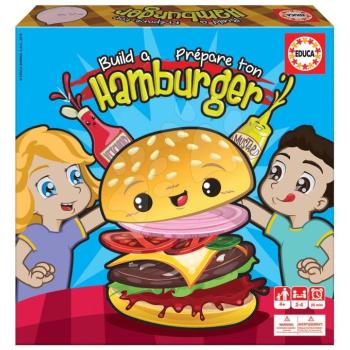 Társasjáték Állítsd össze hamburgered Build a burger Educa 2-4 játékosnak 4 évtől kép