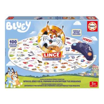 Társasjáték Gyors mint a hiúz Lynx with Bluey Voice Educa elektronikus hangszóróval 100 képpel spanyol és portugál nyelven 5 évtől kép