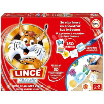 Társasjáték Lince Misterio Educa 150 ábrával mágikus tollakkal spanyol 5 évtől kép