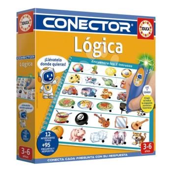 Társasjáték Logikát tanulom Conector Logic Educa okostollal hanggal és fénnyel 95 kérdés spanyolul 4 évtől kép