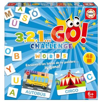 Társasjáték Szavak 3,2,1... Go! Challenge Words Educa 48 szó 150 betű spanyol 6 évtől kép