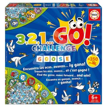 Társasjáték Találd meg a libákat 3,2,1... Go! Challenge Goose Educa 6 évtől angol spanyol kép