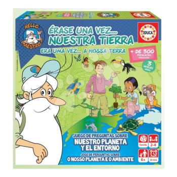 Társasjáték tudáspróba Once upon a time Our Earth Educa A Föld bolygóról tanulok 300 kérdés spanyolul és portugálul 6 évtől kép