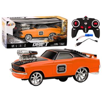 Távirányítós autó 1:18 A Drift 360 lámpái narancssárgán szólalnak meg kép