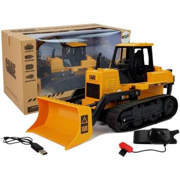 Távirányítós autóbuldózer R/C 1:28 lánctalpas kerekek kép