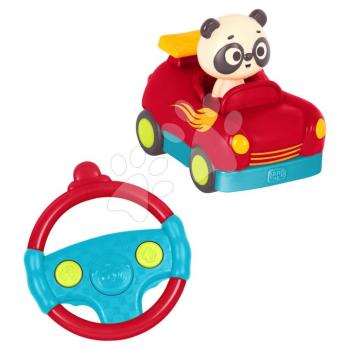 Távirányítós kisautó panda Bingo Riding Racers B-Toys hanggal piros-kék 24 hó-tól kép