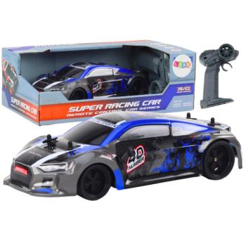 Távirányítós RC Car 1:18 gumikerekek drift kék kép