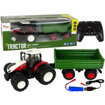 Távirányítós traktor pótkocsival 1:24 kép