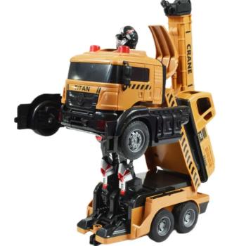 Távirányítós Transformers darus robot autó – átalakuló jármű fény- és hangeffektekkel (BBJ) (FX) kép