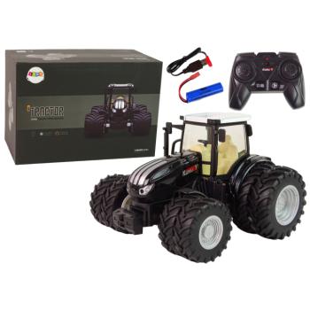 Távirányított R/C Black Tractor 2.4G Metal fordítása elektromos autó - távirányítású fekete traktor 2.4G fém. kép
