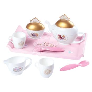 Teáskészlet tálcán Disney Princess Tea set Smoby rózsaszín 8 kiegészítővel kép