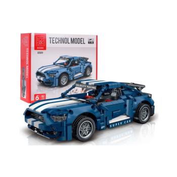 Technikai építőkészlet R/C sportautó 952 részes kék kép