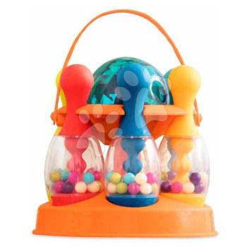 Teke készlet Let’s Glow Bowling! B-Toys világító golyó praktikus állvánnyal 24 hó-tól kép