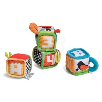 Textil kockák tevékenységekkel Discover & Play Soft Blocks Infantino 4 kocka 0 hó-tól kép