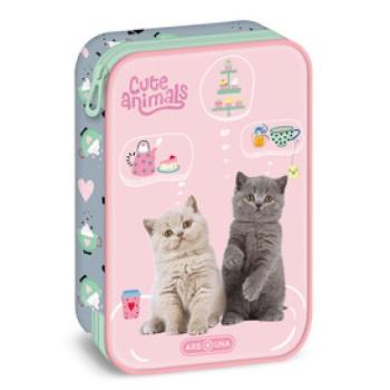 Többszintes tolltartó Cute animals-tea party kép
