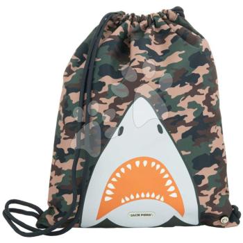 Tornazsák papucsra és tornaruhára Gym Bag Camo Shark Jack Piers ergonomikus luxus kivitel 2 évtől 36*44 cm kép