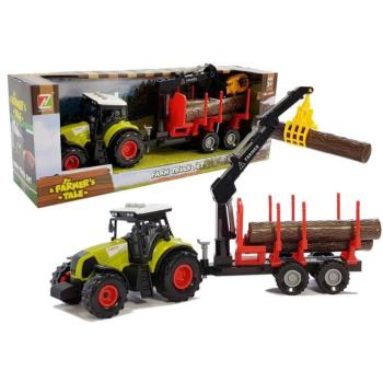 Traktor fa burkolattal