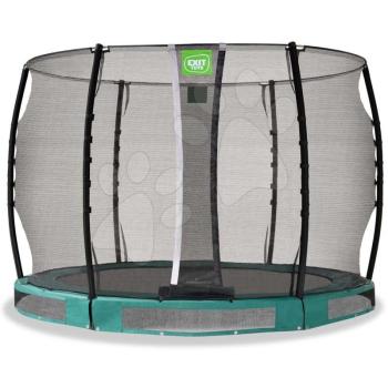 Trambulin védőhálóval Allure Classic ground Exit Toys talajmenti 305 cm átmérővel zöld kép