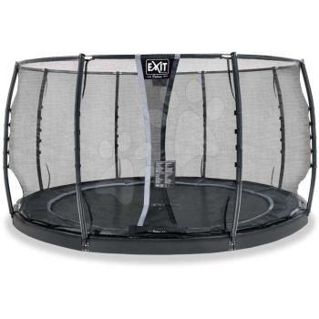 Trambulin védőhálóval Dynamic Groundlevel Black Exit Toys süllyesztett kör alakú 427 cm átmérővel fekete kép