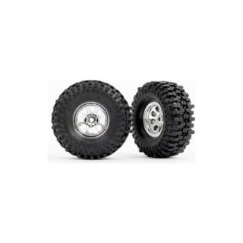 Traxxas kerék 1.0", króm tárcsa, Mickey Thompson Baja Pro Xs gumi (2) kép