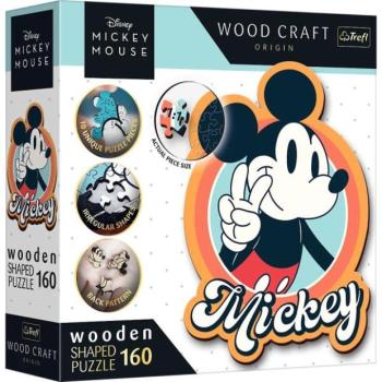 Trefl Fa puzzle 160 darab - Retro Miki egér / Disney Miki egér és barátai kép