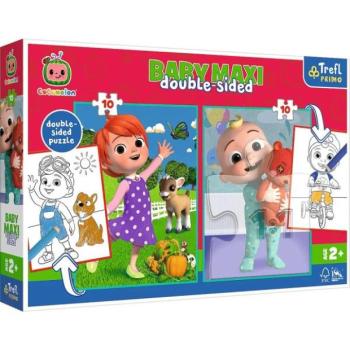 Trefl Kétoldalas puzzle Cocomelon: Barátok BABY MAXI 2x10 darab kép