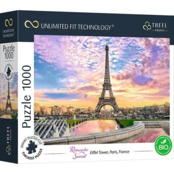 Trefl Prime puzzle 1000 UFT - Romantikus naplemente: Eiffel-torony Párizsban, Franciaországban kép