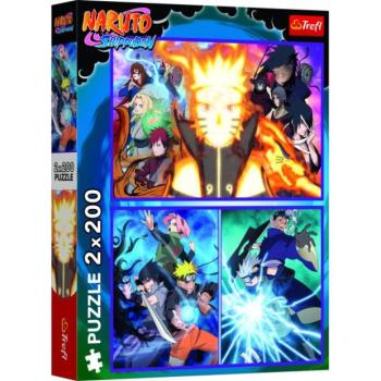 Trefl Puzzle 2x200 Rejtett Levél falu nindzsája / Naruto kép