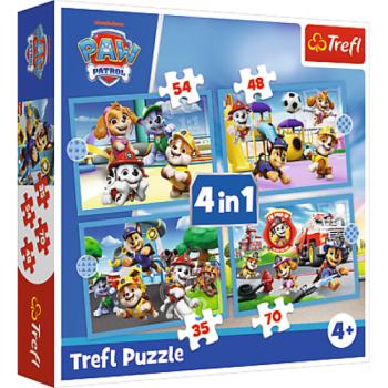 Trefl Puzzle 4v1 Mancs Őrjárat kép