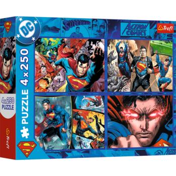 Trefl Puzzle 4x250 Superman bátorsága