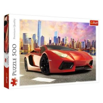 Trefl Puzzle 500 Naplemente lovaglás kép