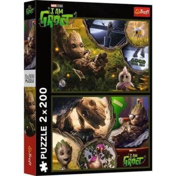 Trefl Puzzle Marvel 2 x 200 darab Groot kép