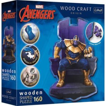 Trefl Wooden puzzle 160 darab - Thanos a trónon / Disney Marvel Heroes kép