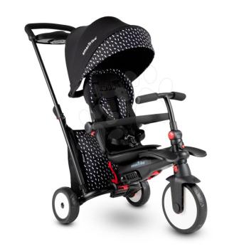 Tricikli és babakocsi összecsukható STR5 Black&White 7in1 smarTrike dönthető üléssel TouchSteering EVA kerekekkel 6 hó-tól kép