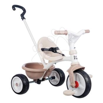 Tricikli szabadonfutó Be Move Tricycle Beige Smoby állítható 95 cm tolókarral és halk EVA kerekekkel bézs 15 hó-tól kép