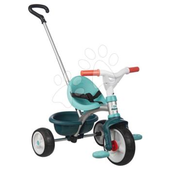 Tricikli szabadonfutó első kerékkel Be Move Blue Tricycle Smoby állítható 95 cm tolókarral és halk EVA kerekekkel kék 15 hó-tól kép
